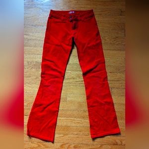 🍒Vintage Dickies Cherry Red Bootcut Womens Size 3 🍒